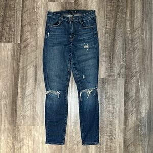 J Brand Alana High Rise Distressed Crop Skinny Jeans - 25